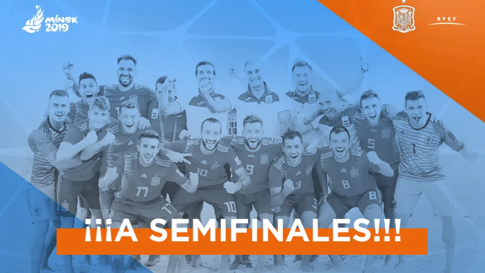 La Selección española de fútbol playa se clasifica para semifinales