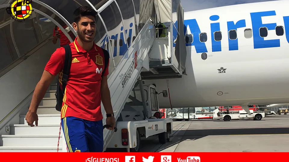 Marco Asensio con la Selección española