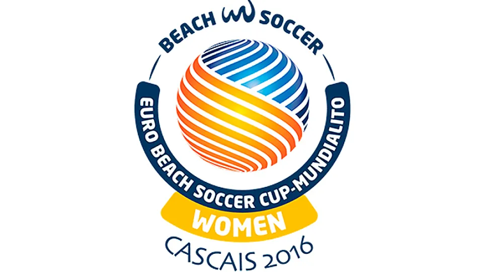 Logotipo fútbol playa femenino
