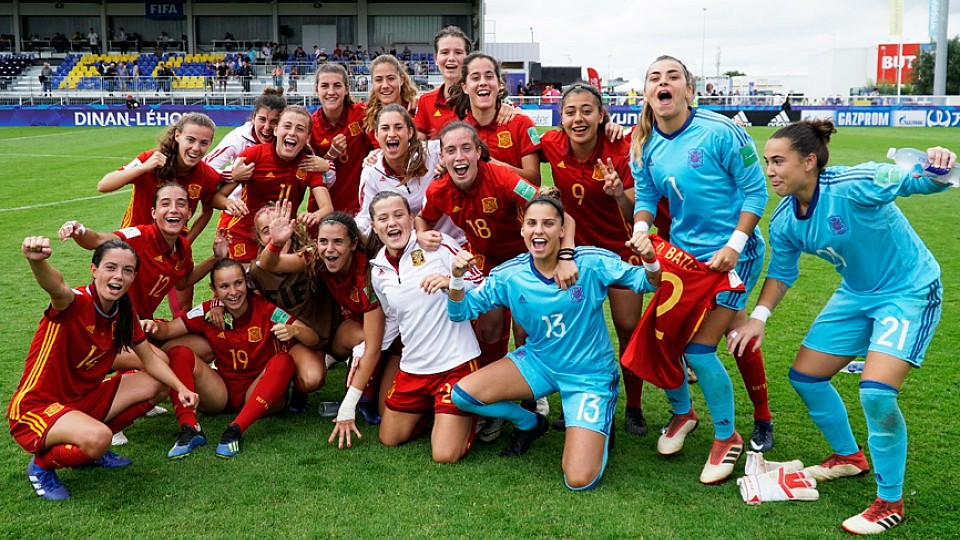 La Selección Sub-20 femenina celebra su su pase a cuartos de final 