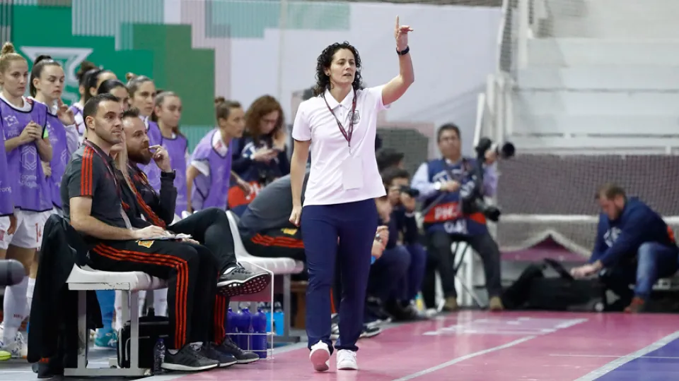 Clàudia Pons durante el partido contra Rusia