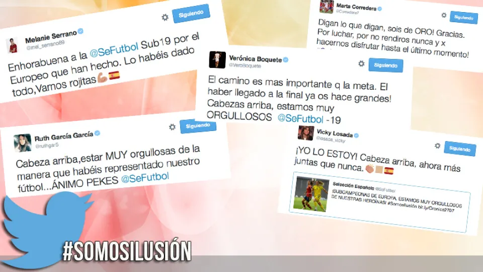 Las internacionales absolutas mandaron todo su apoyo a la Sub-19 femenina