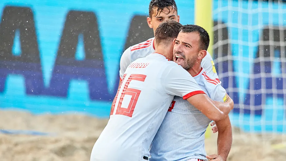 Jugadores de la Selección celebrando un gol