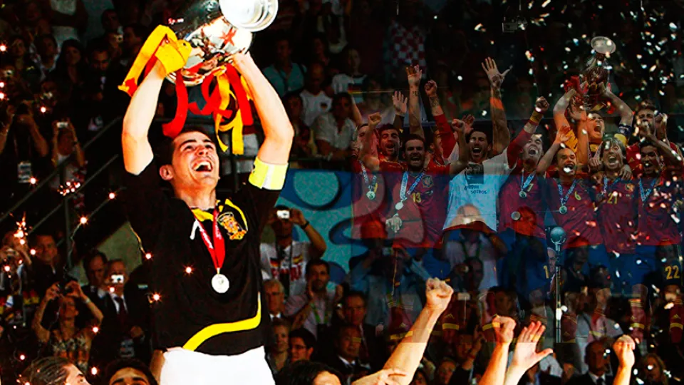 Iker Casillas, con las Eurocopas 2008 y 2012