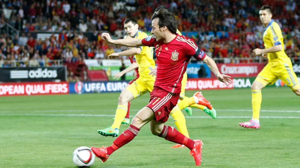 David Silva contra Ucrania