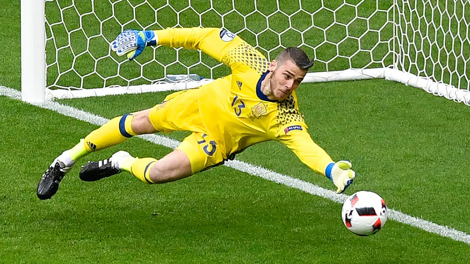 David De Gea realizando una parada