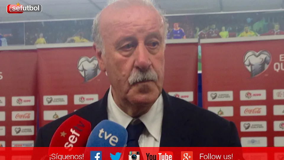 Vicente del Bosque atiende a los medios en Borisov