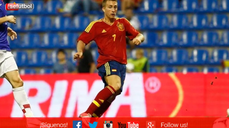 Gerard Deulofeu en su último partido ante Croacia