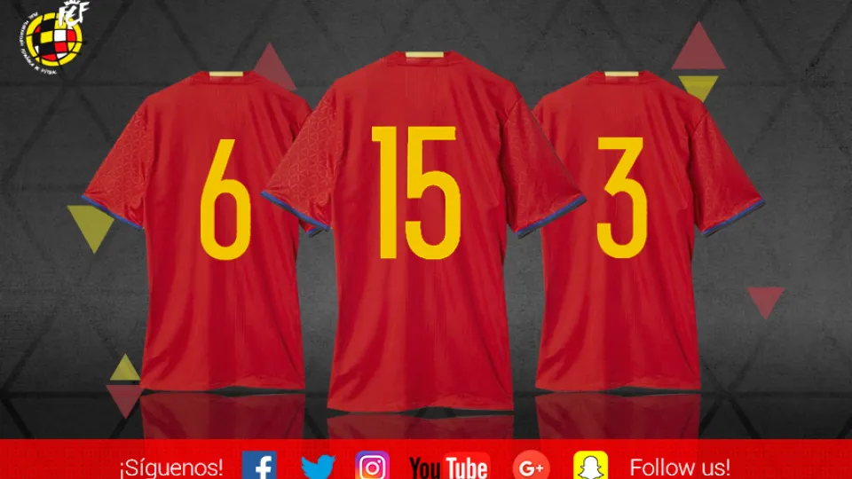 Dorsales de la selección española de fútbol sala