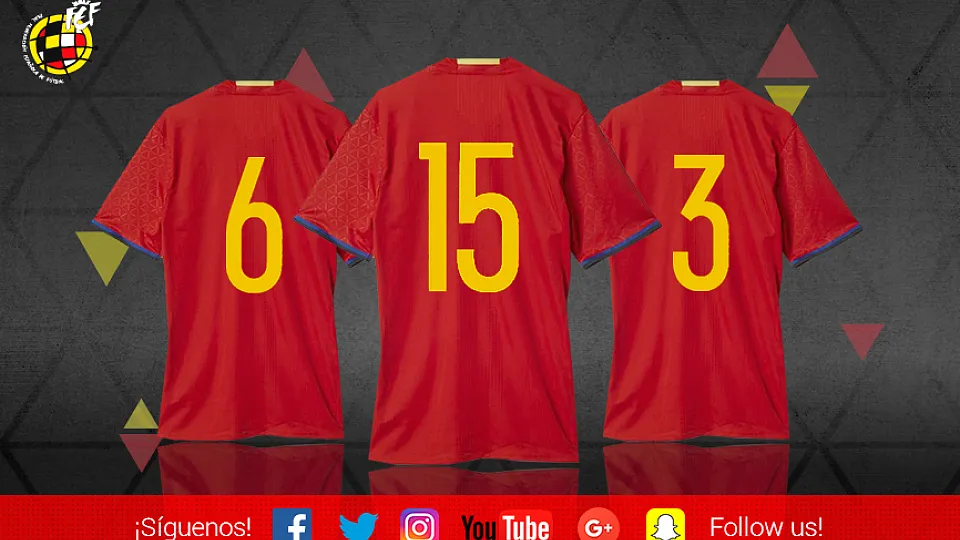 Dorsales de la selección española de fútbol sala