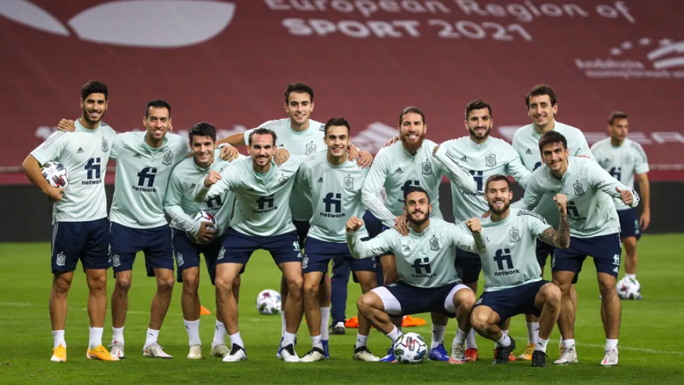 Entrenamiento de la Selección en La Cartuja