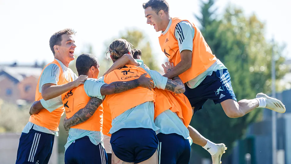 Los jugadores de la Selección celebran un gol