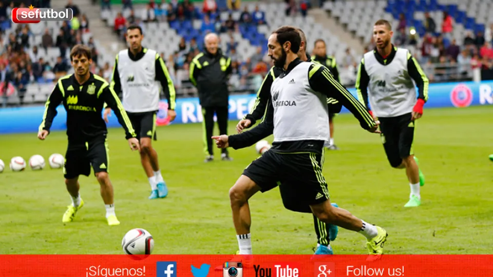 Entrenamiento de la Selección Española de Fútbol