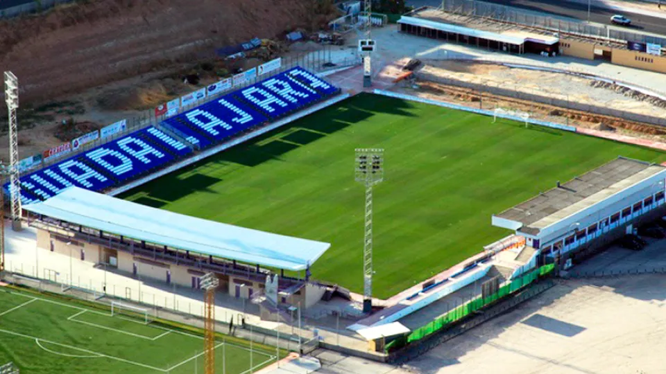 Vista panorámica del estadio Pedro Escartín de Guadalajara