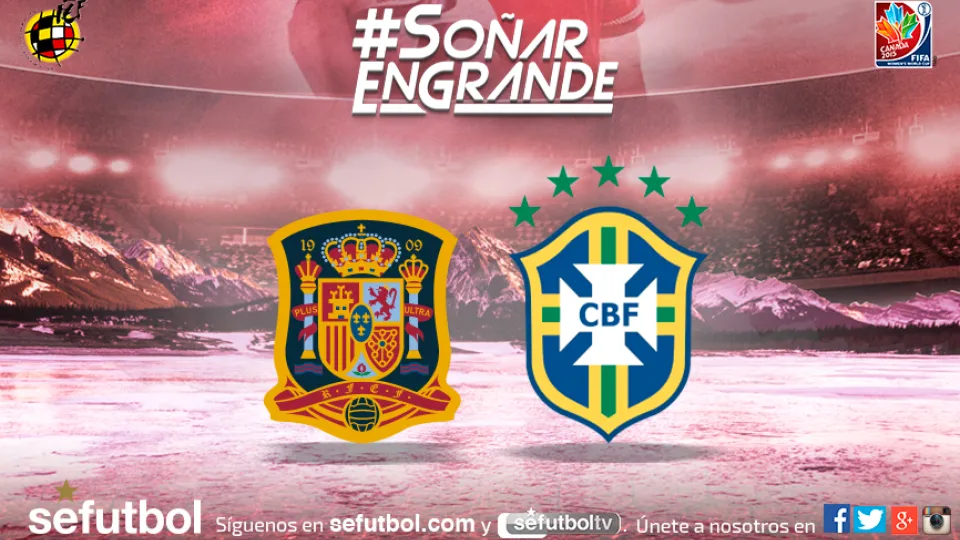 Teledeporte y SEFUTBOL retransmiten el España - Brasil del Mundial Femenino