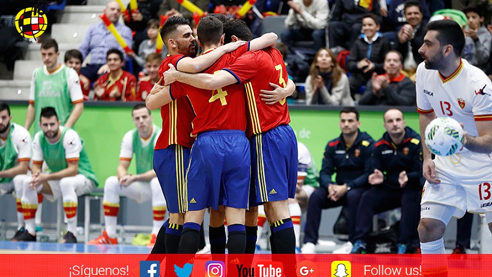La Selección Española se impone al conjunto de Montenegro con solvencia