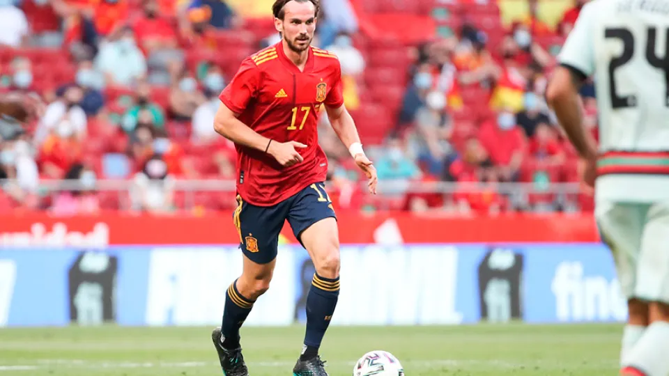 El jugador Fabián Ruiz durante el España-Portugal disputado en Madrid