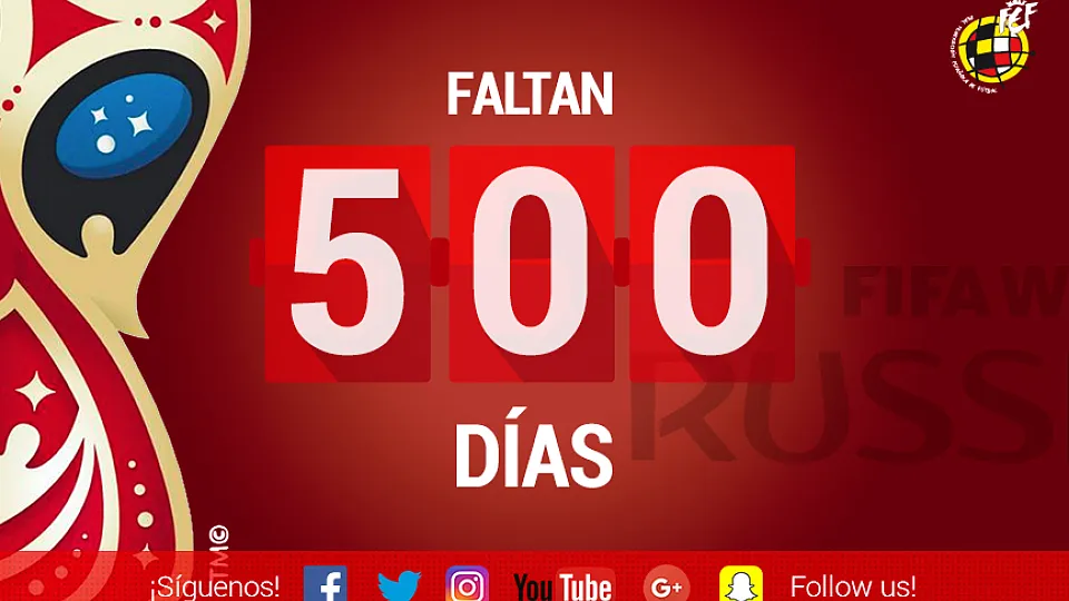 ¡Quedan 500 días para que arranque el próximo Mundial!
