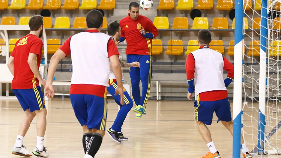 Entrenamiento fútbol sala