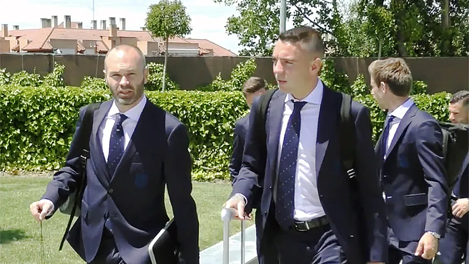 Los empleados de la RFEF despiden a la Selección 