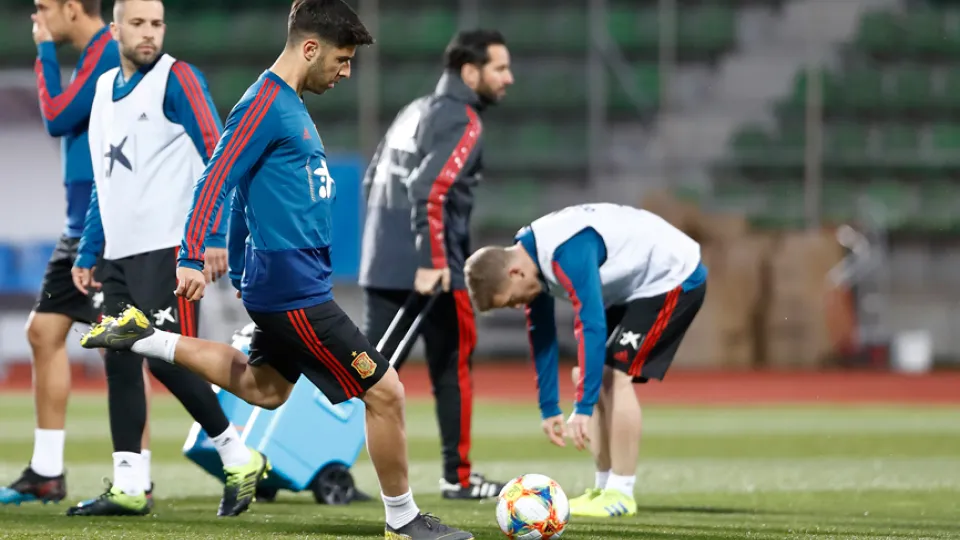 La Selección española se entrena en la Ciudad del Fútbol