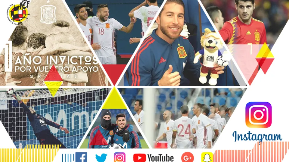 Instagram de los internacionales