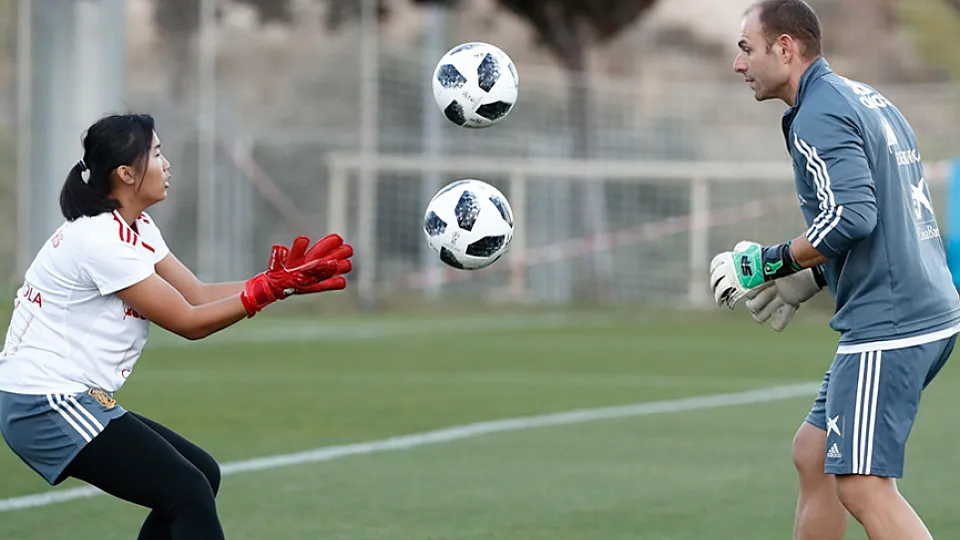 Jana Xin, jugadora de la Selección española Sub-16 