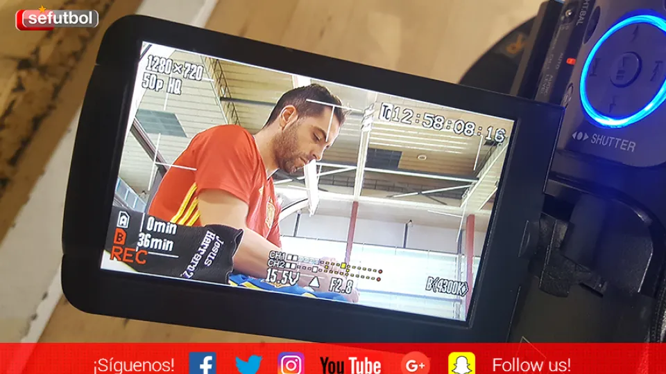 El portero internacional Jesús Herrero nos cuenta cómo está viviendo la concentración con España
