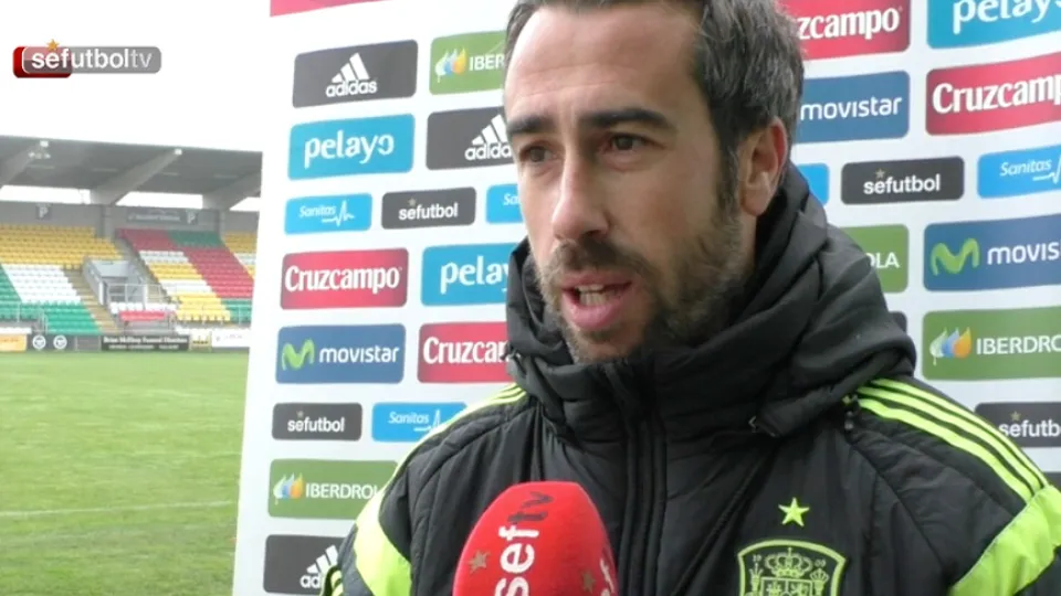 Jorge Vilda, antes del Irlanda- España en Dublín