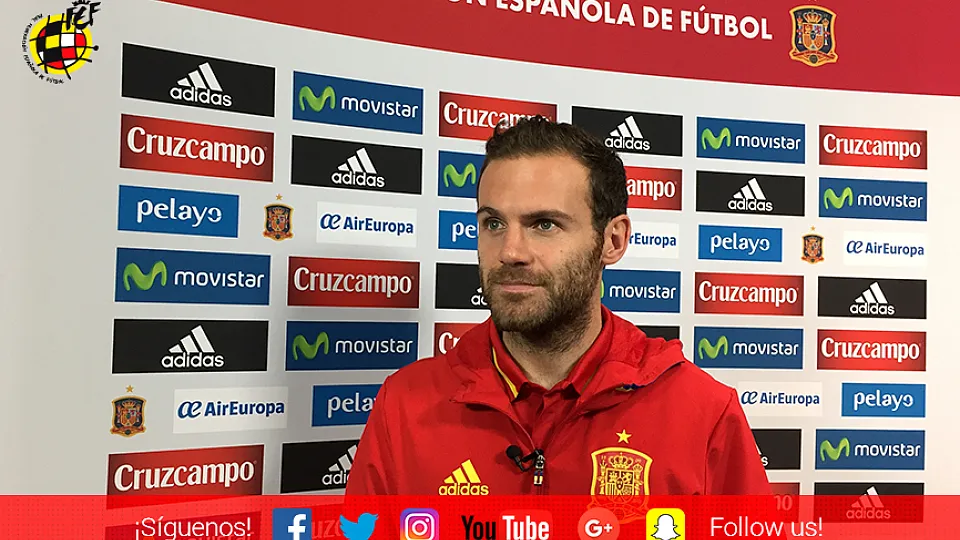 Juan Mata: ""Ellos van a querer demostrar que pueden competir y ganar a España en un estadio que espero que esté lleno"