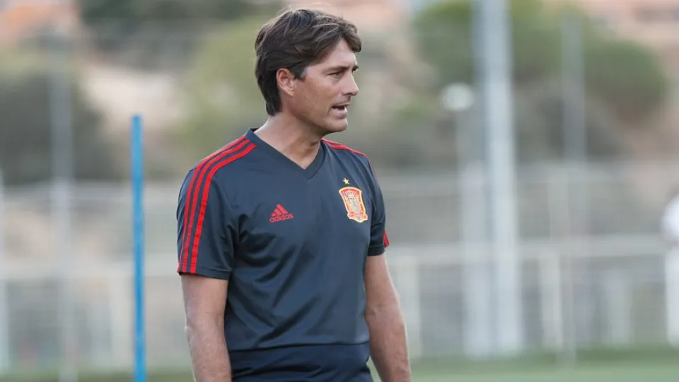 Julen Guerrero durante un entrenamiento