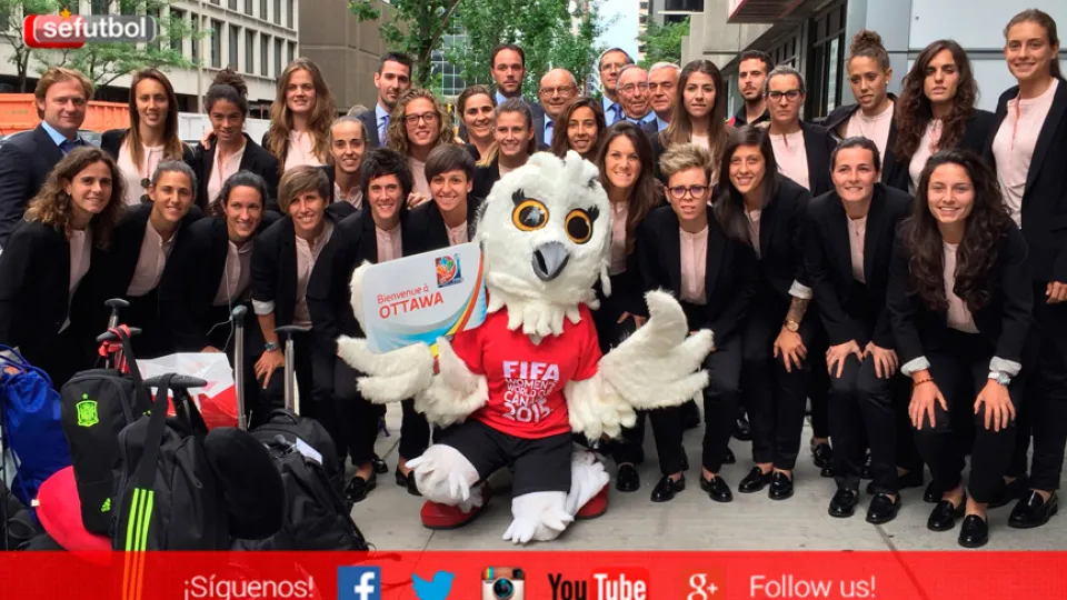 La Selección española femenina ya se encuentra en Ottawa