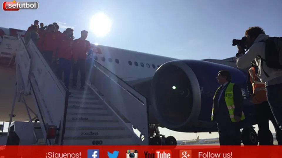 España aterriza en Madrid procedente de Bruselas