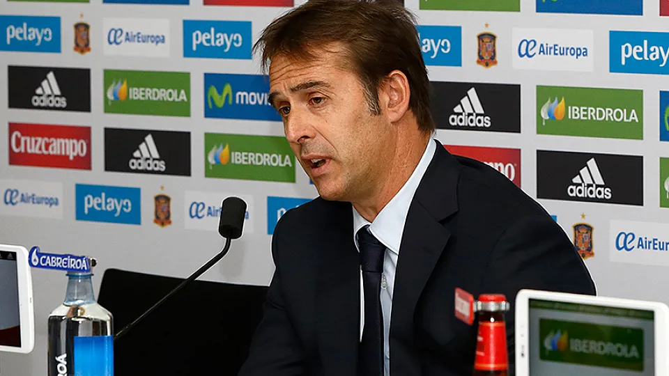 Julen Lopetegui el día de su presentación