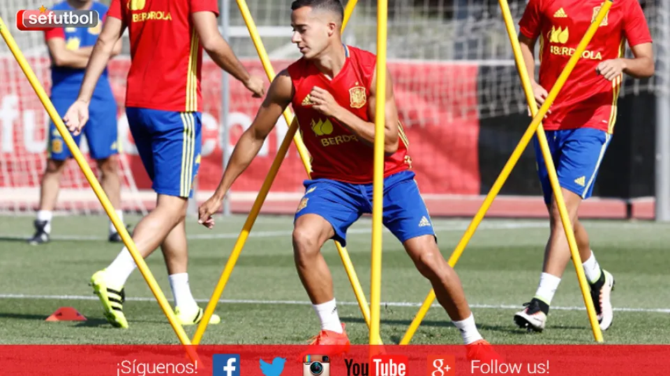 Lucas Vázquez se ejercita en la Ciudad del Fútbol