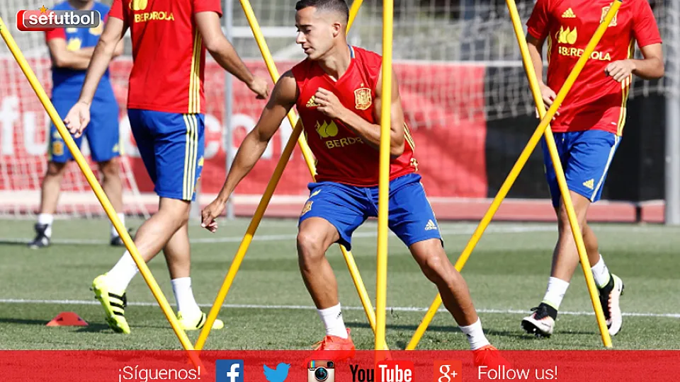 Lucas Vázquez se ejercita en la Ciudad del Fútbol