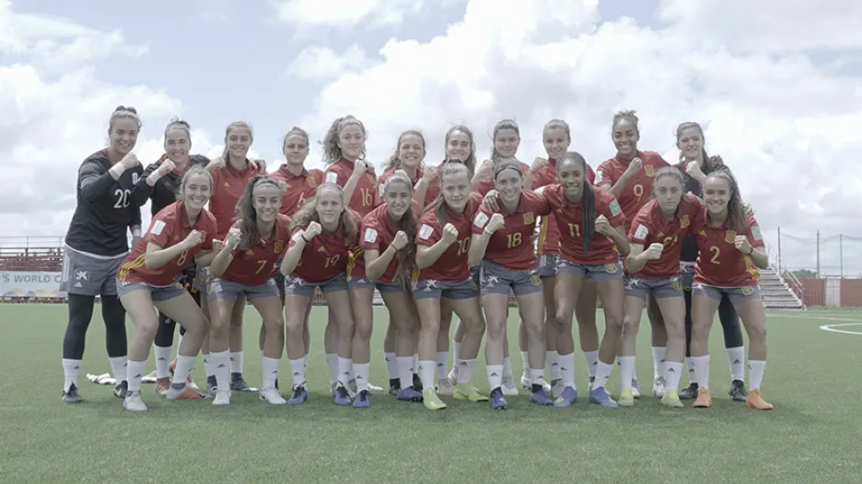 La Selección posa antes de la final