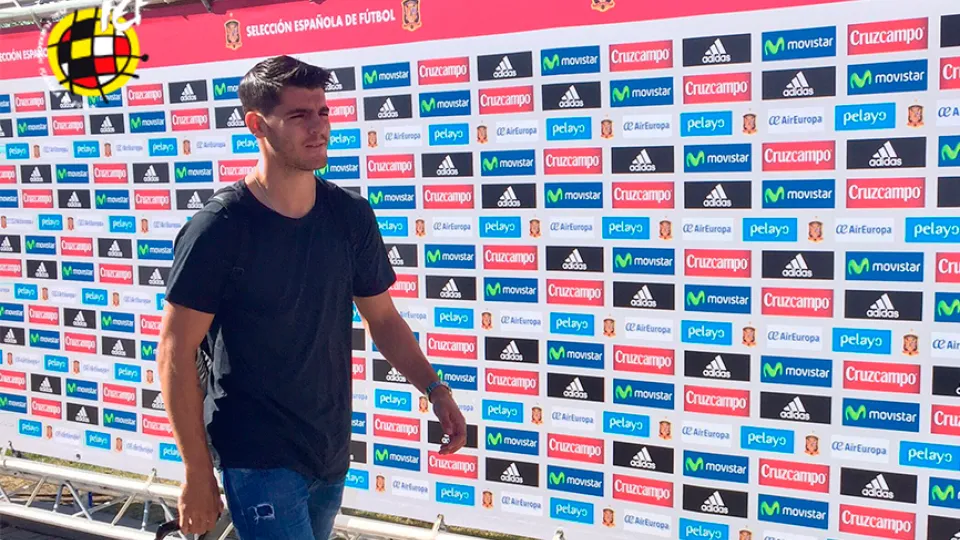 Álvaro Morata llega a la Selección española