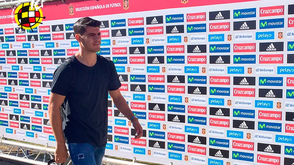 Álvaro Morata llega a la Selección española