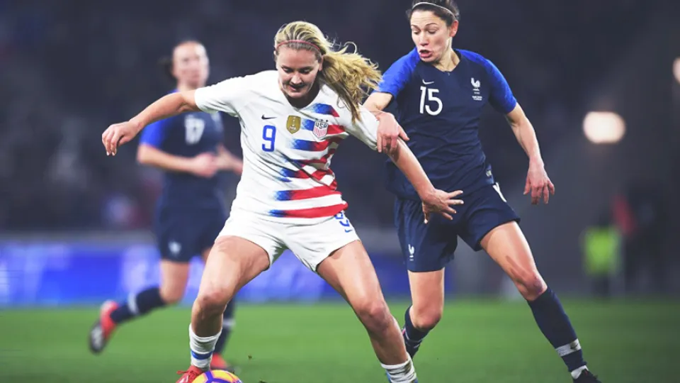 Momento del partido entre Francia y Estados Unidos jugado este sábado en Le Havre