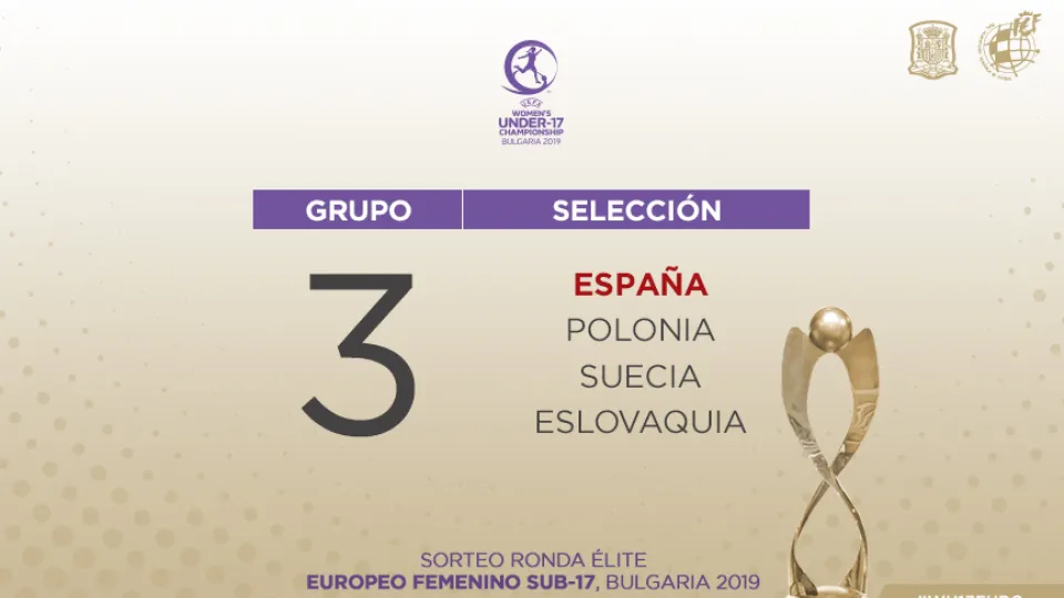 Polonia, Suecia y Eslovaquia, rivales de las Sub-17 en su reconquista del título 