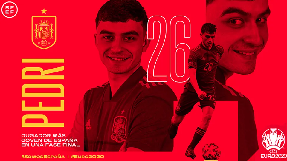 Pedri rompe todos los registros al convertirse en el jugador más joven de la Selección en una fase final 