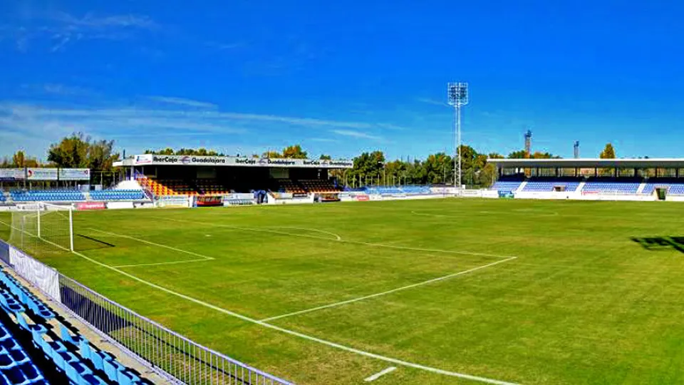 Vista panorámica del estadio Pedro Escartín de Guadalajara