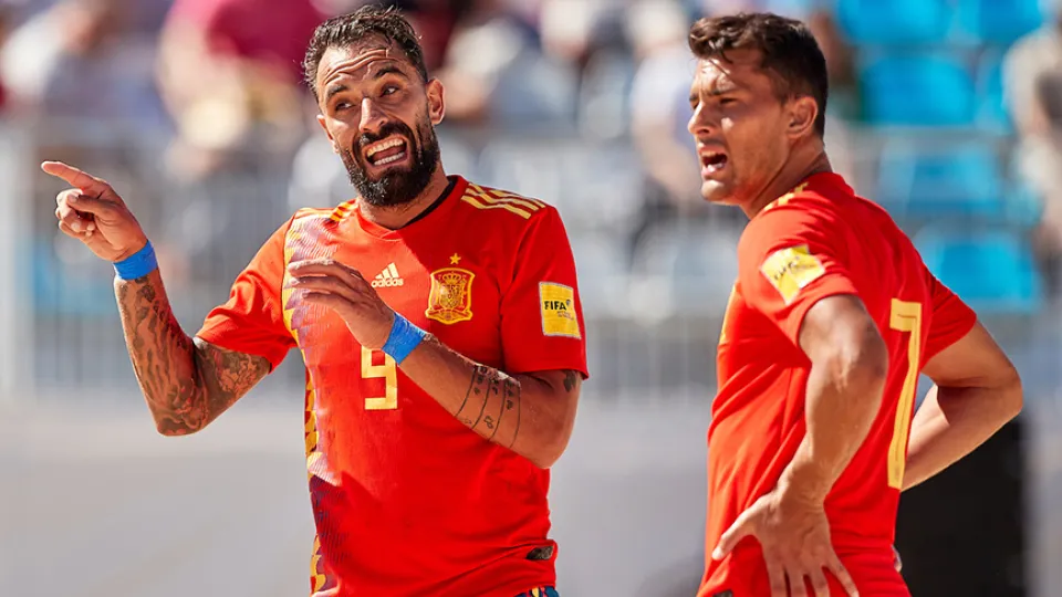 Javi Torres y Chiky Ardil en un momento del partido