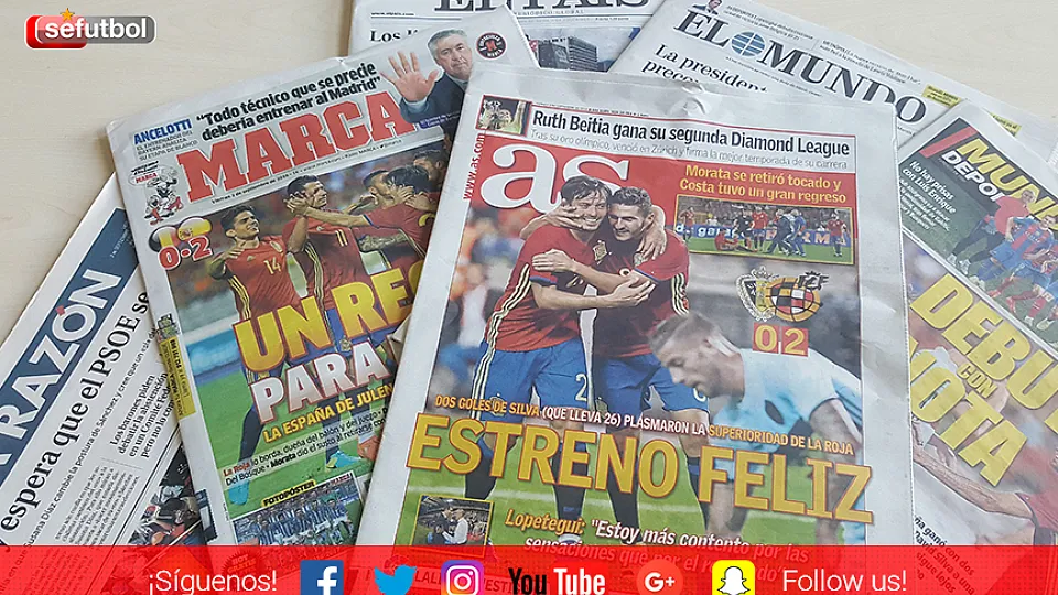 REVISTA DE PRENSA | El combinado nacional abre las portadas de la prensa española