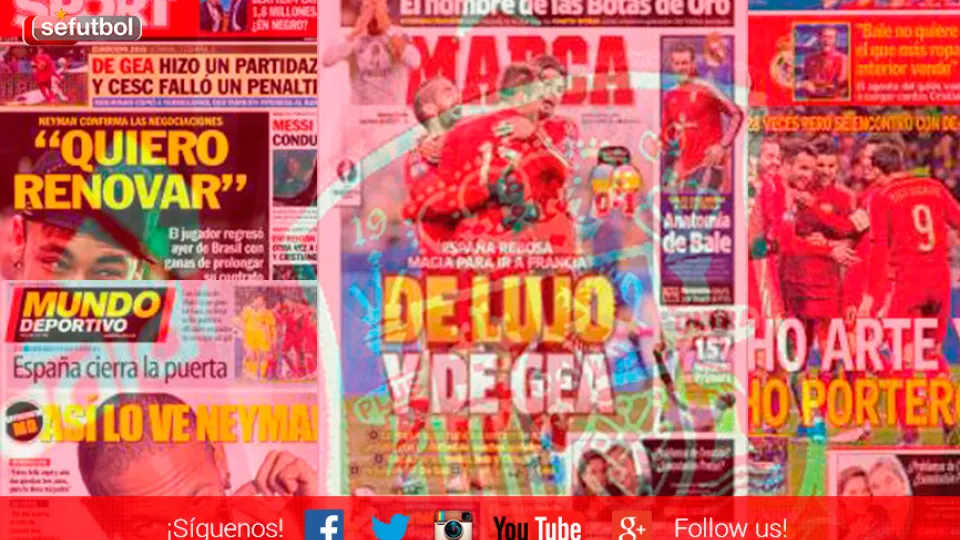 Portadas de la prensa deportiva española