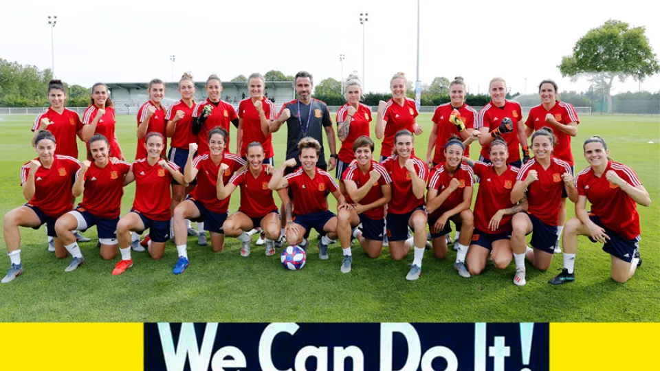 Las jugadoras de la Selección española, la víspera de su encuentro frente a Estados Unidos