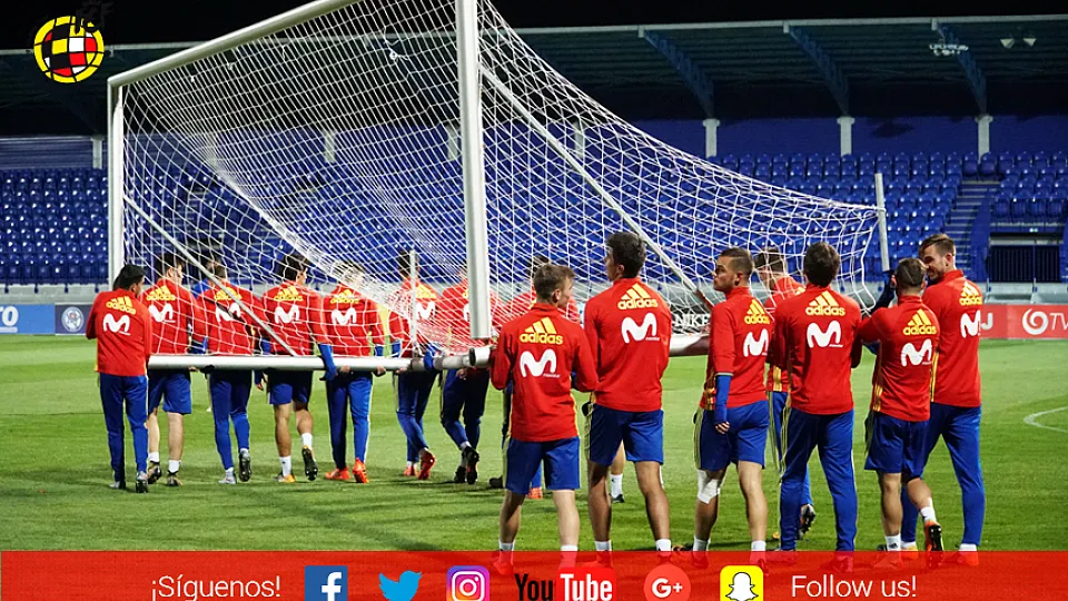 La Selección española Sub-21 entrena en Poprad (Eslovaquia)