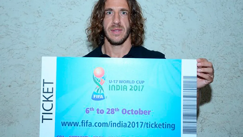 Carles Puyol abre la venta de entradas para el Mundial Sub-17 de la India