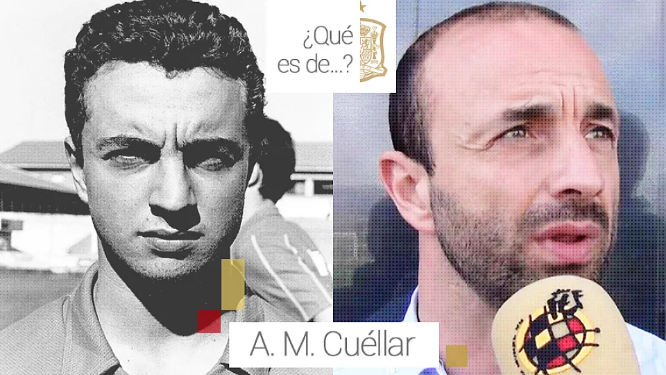 Ángel Cuéllar con la Selección